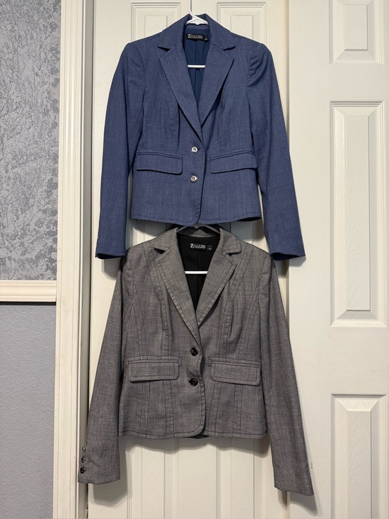 New York & Company Jackets & Blazers - New York & Company Blue and Gray Women's Tailored Blazers - Two-Pack